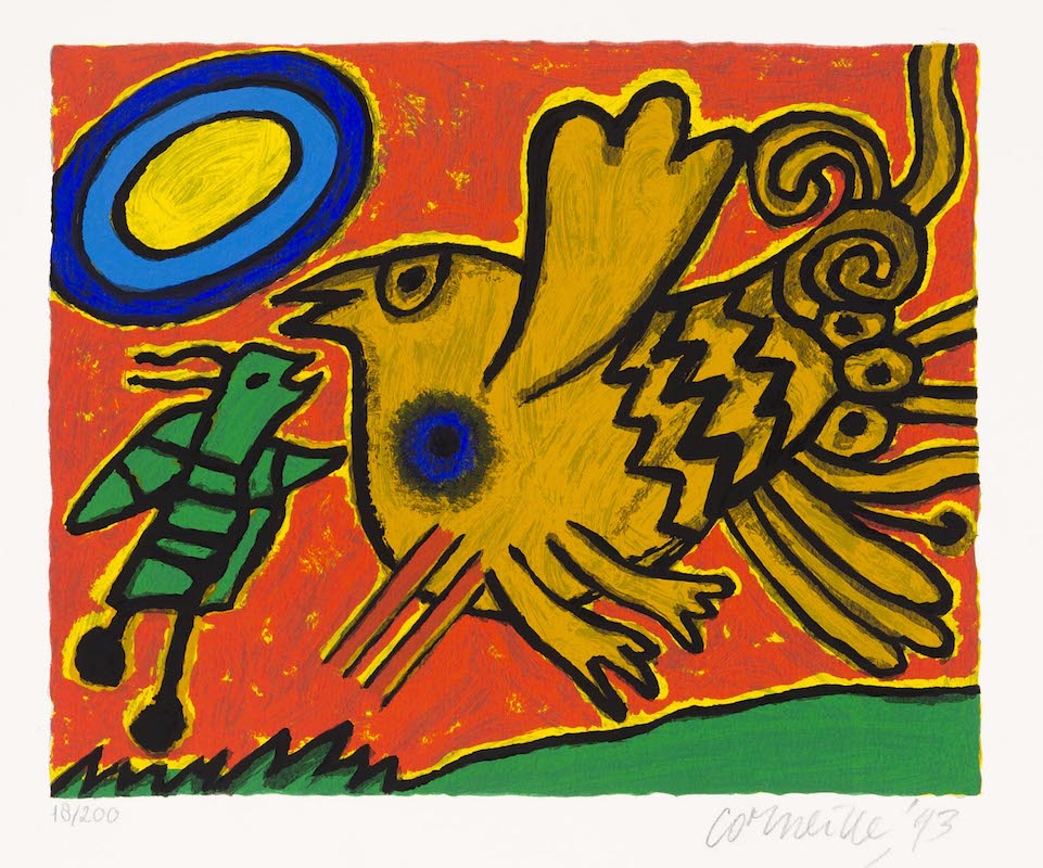 L'oiseau et Insect Orange
