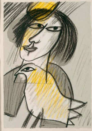 Femme et Oiseau