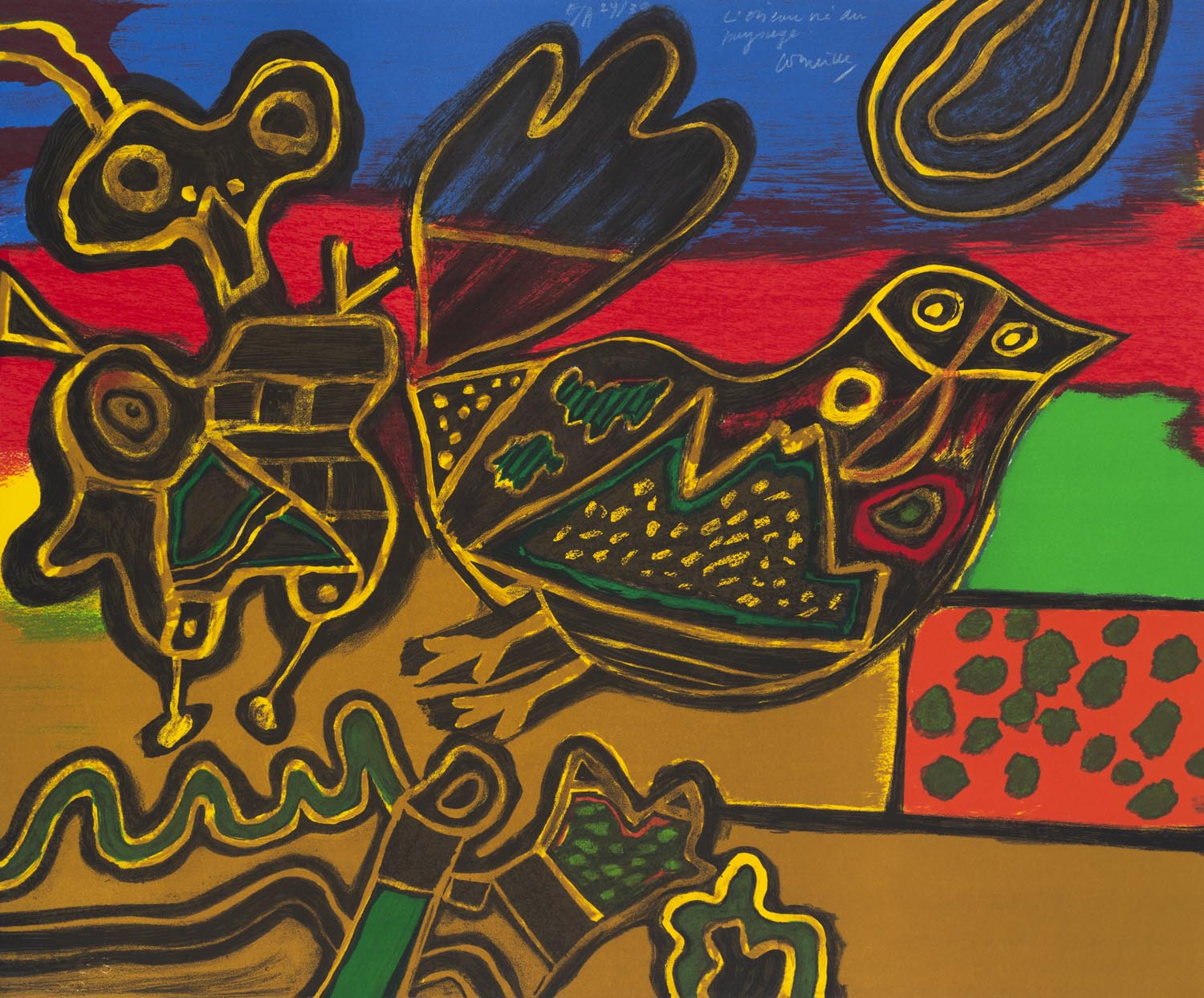 L’oiseau né au Paysage