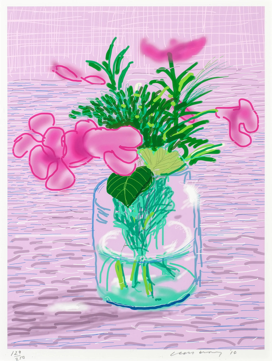 David Hockney - Untitled, 329 - 2010 - iPad drawing - 8-color inkjet print on cotton-fiber archival paper - 55.9 × 43.2 cm - edition 250s