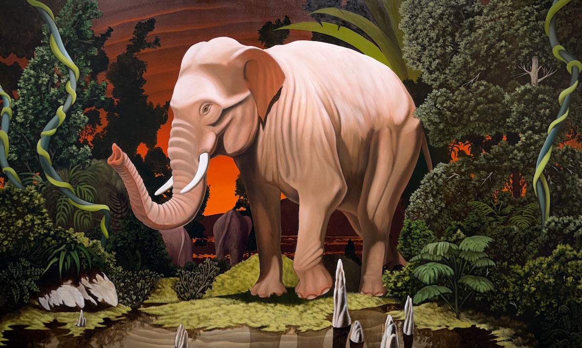 They told what it should be - oil on canvas - 2025 - 300 × 180 cms