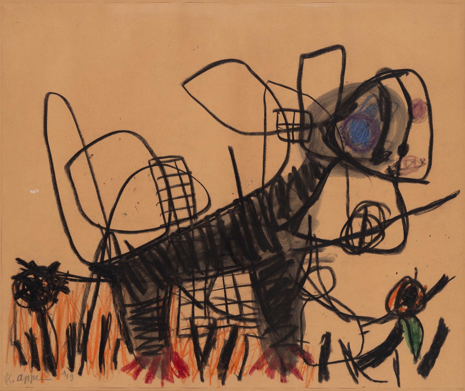 Karel Appel - Drawing - 1949s